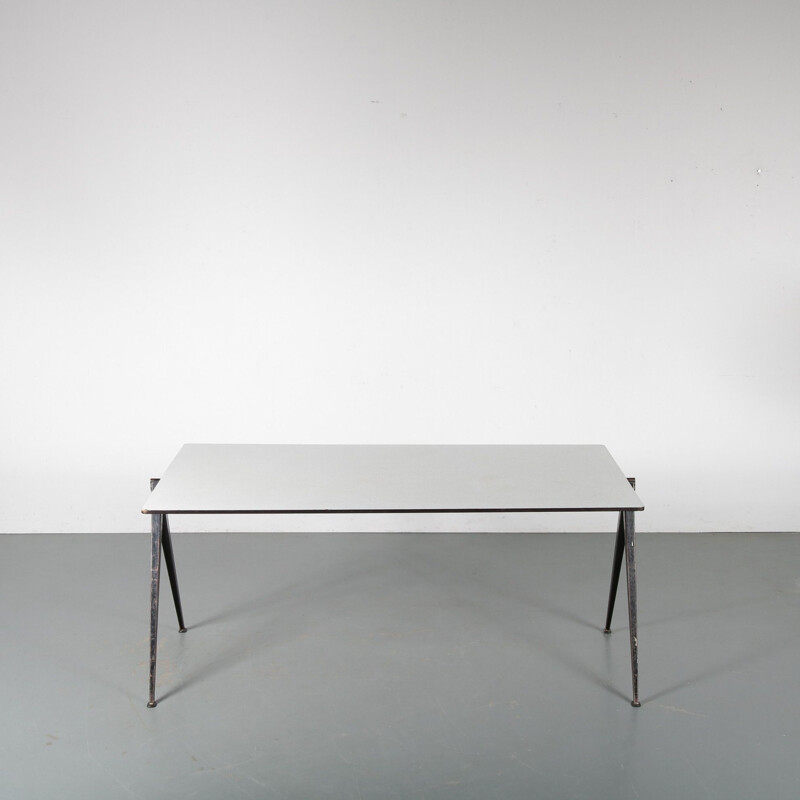 Vintage Wim Rietveld "Pyramid" Table for Ahrend de Cirkel Netherlands 1950