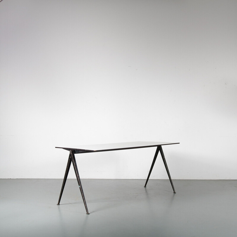 Vintage Wim Rietveld "Pyramid" Table for Ahrend de Cirkel Netherlands 1950