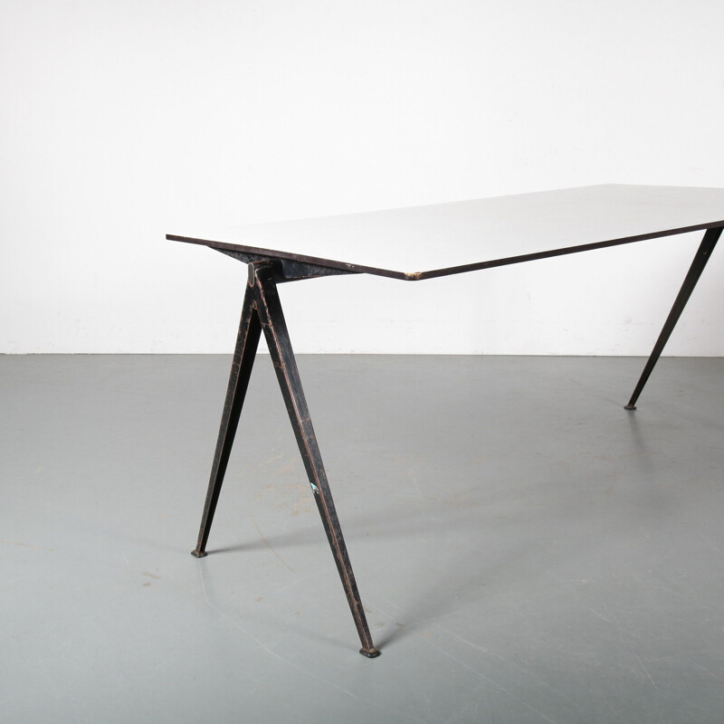 Vintage Wim Rietveld "Pyramid" Table for Ahrend de Cirkel Netherlands 1950