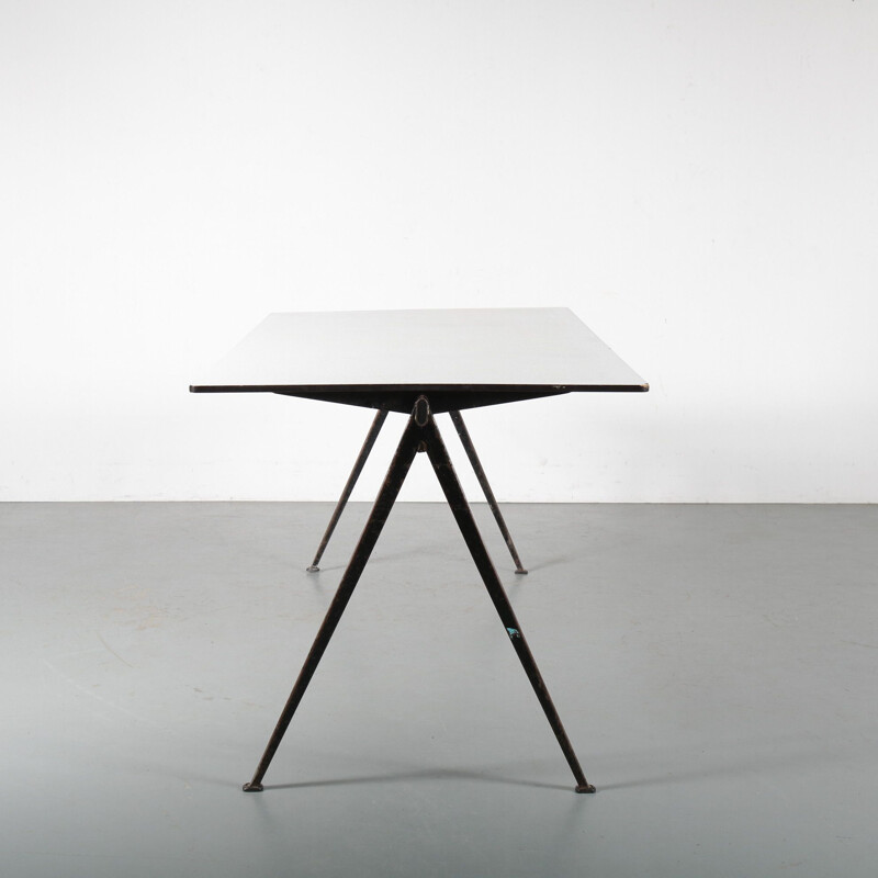 Vintage Wim Rietveld "Pyramid" Table for Ahrend de Cirkel Netherlands 1950