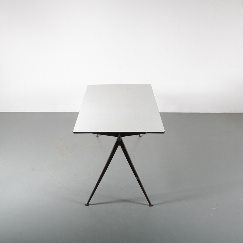 Vintage Wim Rietveld "Pyramid" Table for Ahrend de Cirkel Netherlands 1950