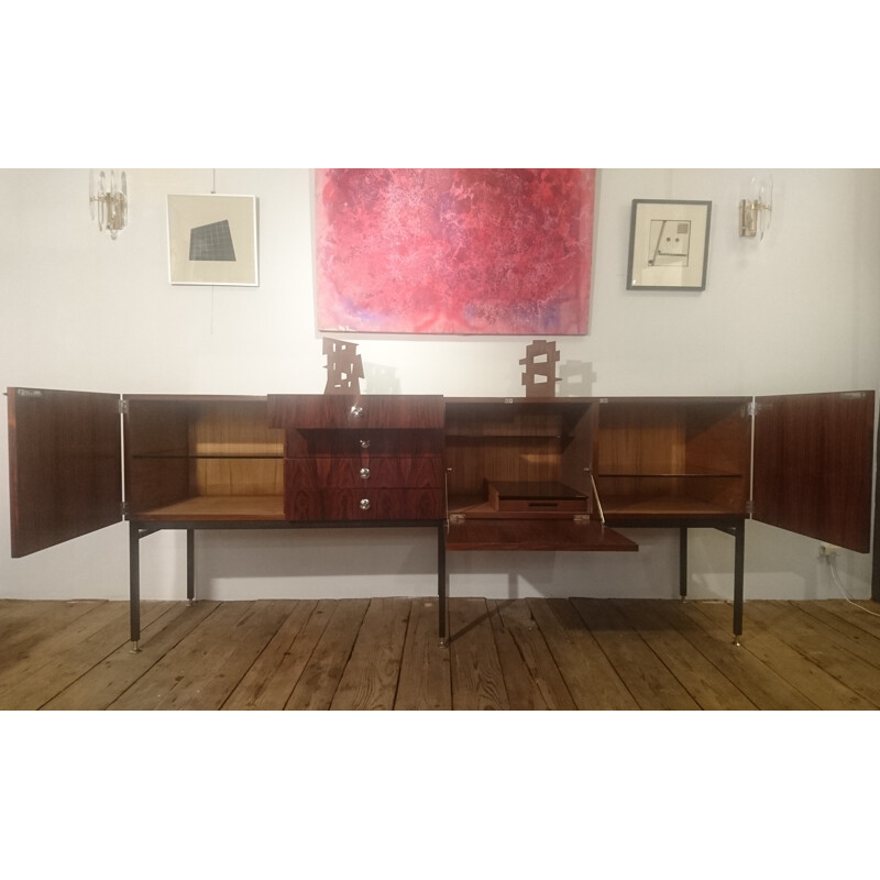 Rio rosewood french sideboard, Alain RICHARD - 1959