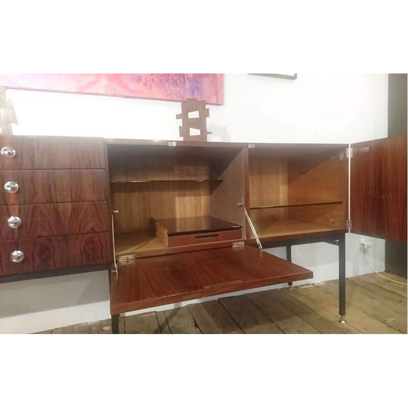 Rio rosewood french sideboard, Alain RICHARD - 1959