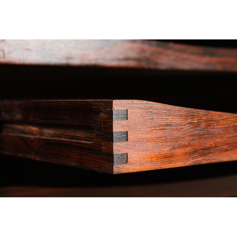 Vintage rosewood highboard by Bruno Hansen, Denmark 1960