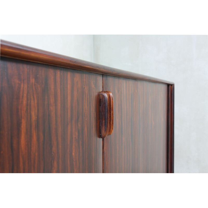 Vintage rosewood highboard by Bruno Hansen, Denmark 1960