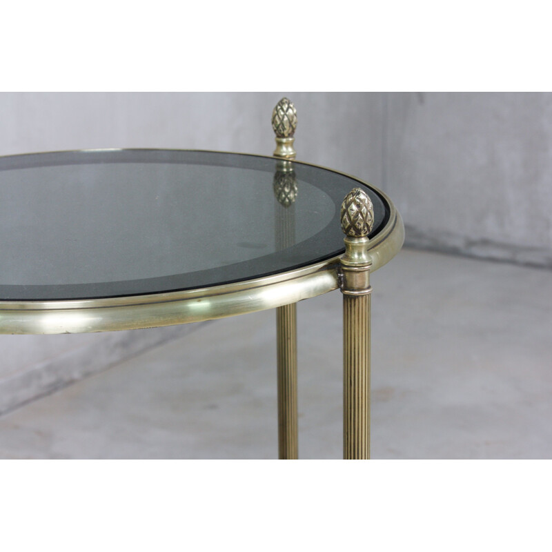 Pair of Mid-Century Brass Side Tables, French 1960s