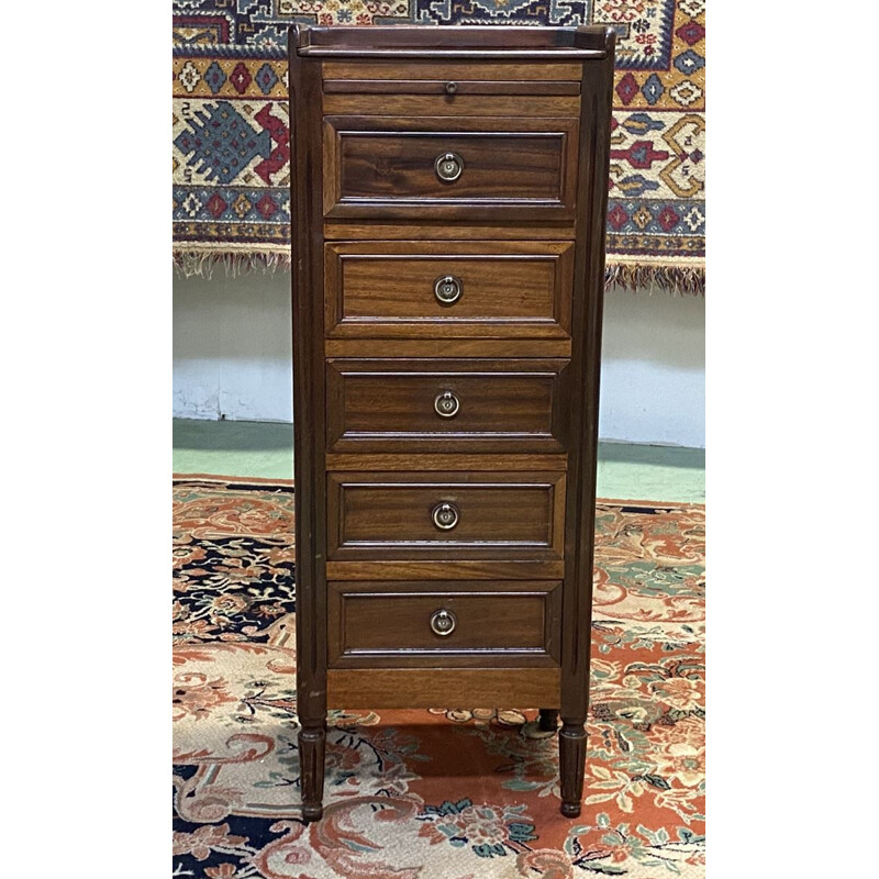 Vintage high mahogany 1950's night table