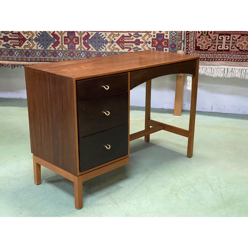 Vintage teak veneer desk 1970