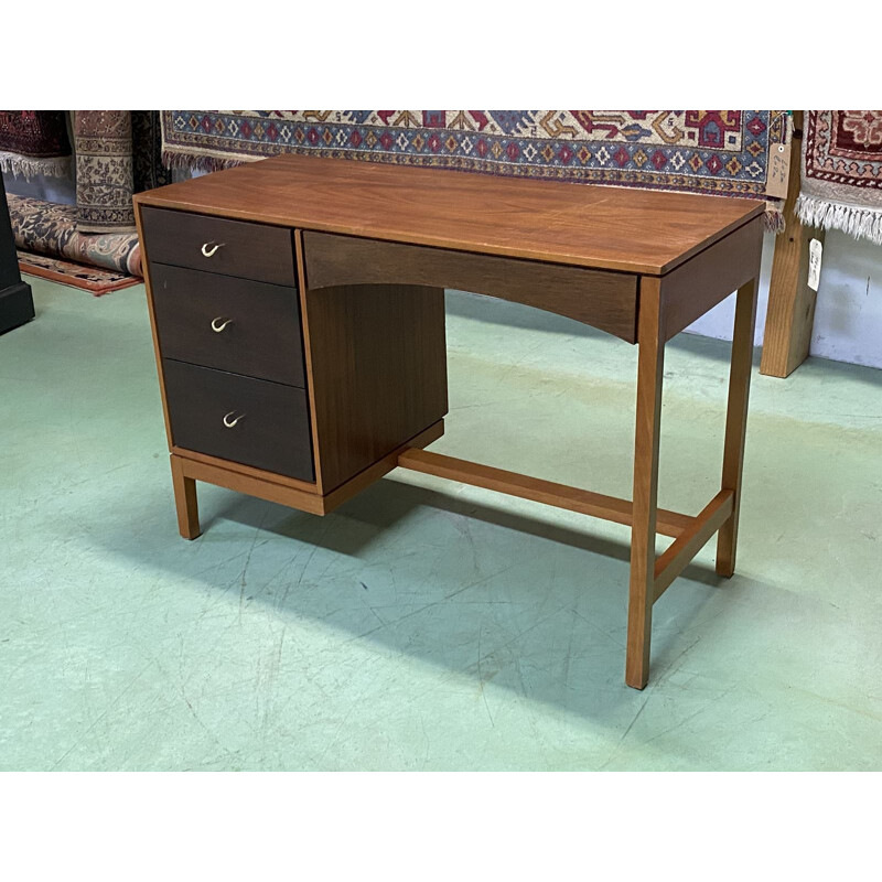 Vintage teak veneer desk 1970