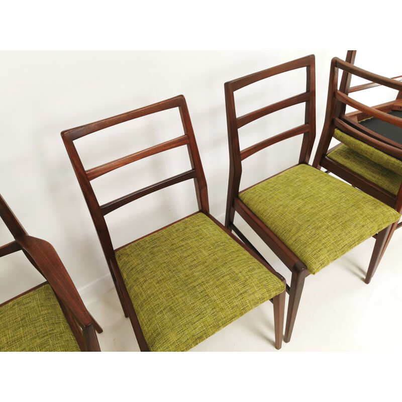 Set of 6 Afromosia Teak Dining Chairs By Richard Hornby For Fyne Ladye Mid Century 1960s