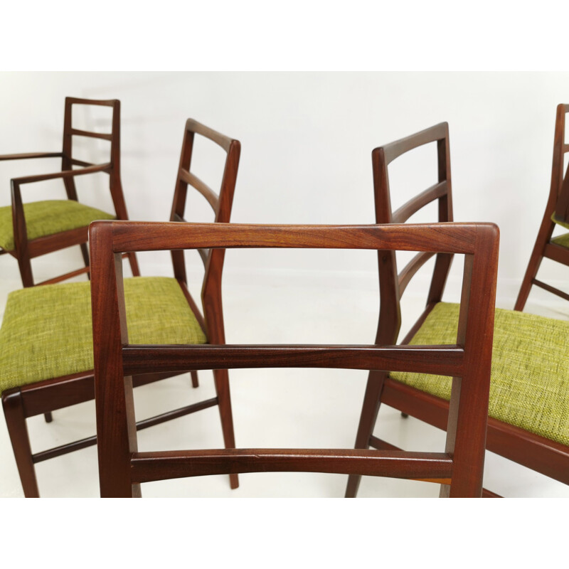 Set of 6 Afromosia Teak Dining Chairs By Richard Hornby For Fyne Ladye Mid Century 1960s