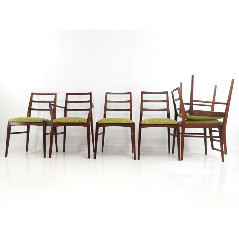 Set of 6 Afromosia Teak Dining Chairs By Richard Hornby For Fyne Ladye Mid Century 1960s