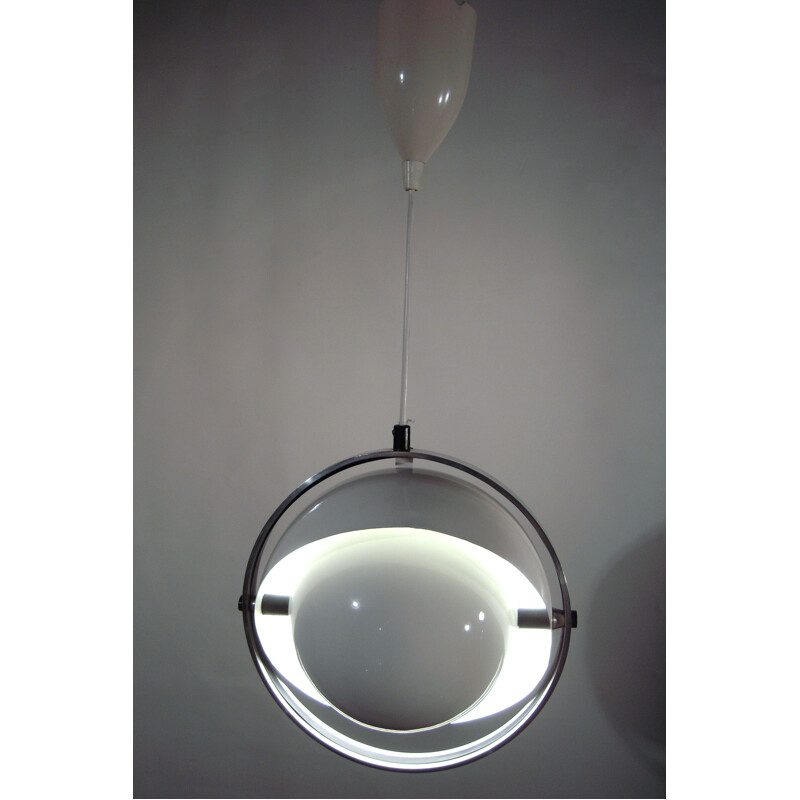 Lampada a sospensione Moon Light, vintage Space Age di Brylle e Jacobsen, 1960