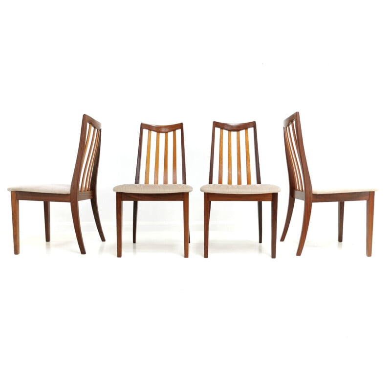 Set of 4 Vintage Teak Dining Chairs by Leslie Dandy for G-Plan, 1960s