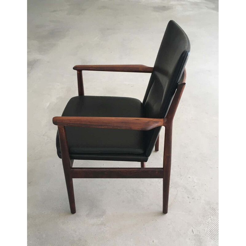 Vintage palissander fauteuil van Sibast Meubelen Arne Vodder Deens 1960