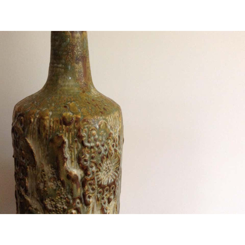 Vintage Table Lamp in Stoneware by Jorgen Mogensens Workshop 1960s