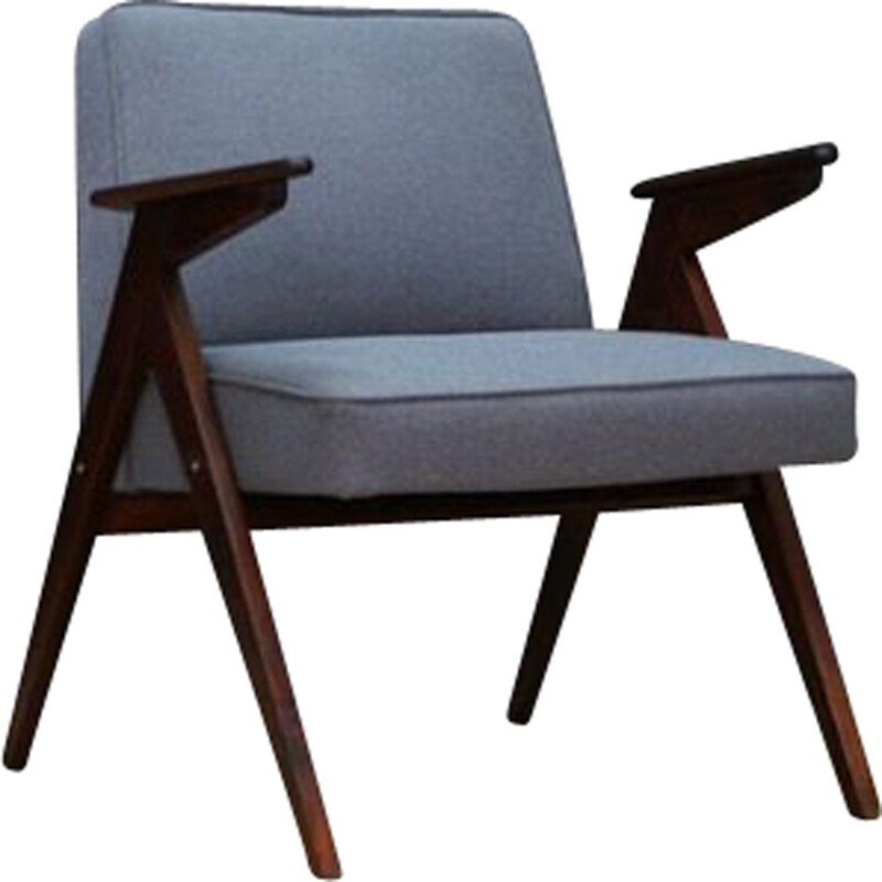 Vintage Grey armchair by Józef Chierowski, 1980