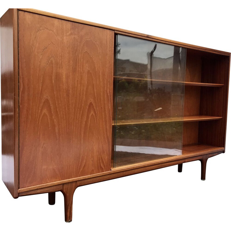 Mid Century Vintage Mcintosh Teak Display Cabinet 1960s
