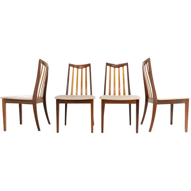 Set of 4 Vintage Teak Dining Chairs by Leslie Dandy for G-Plan, 1960s