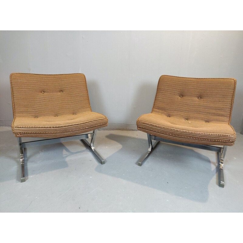 Pair of vintage loungers by Ross Littell from Italy