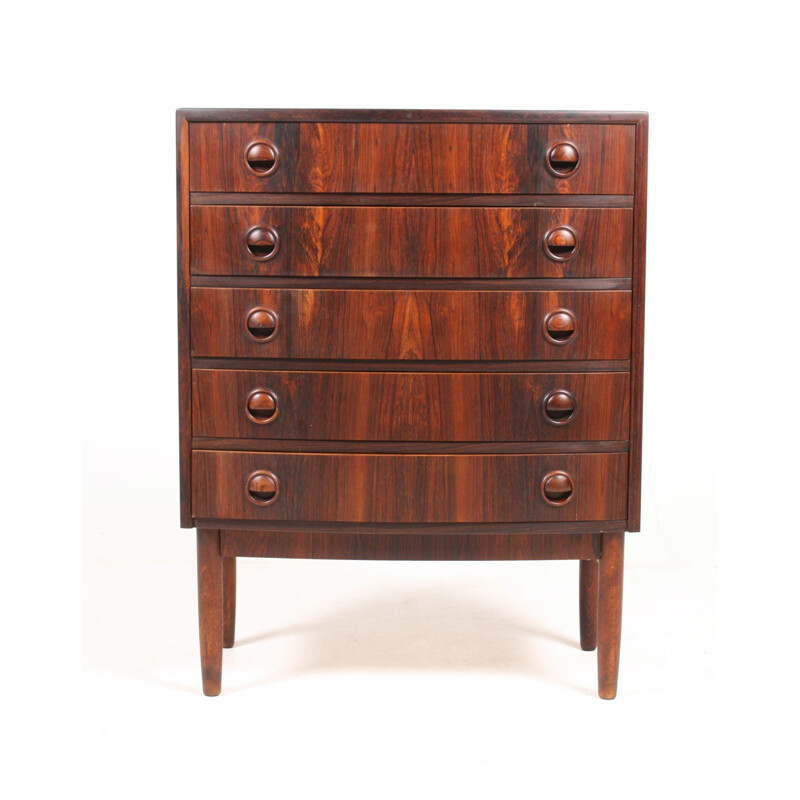 Scandinavian chest of drawers in rosewood - 1960s