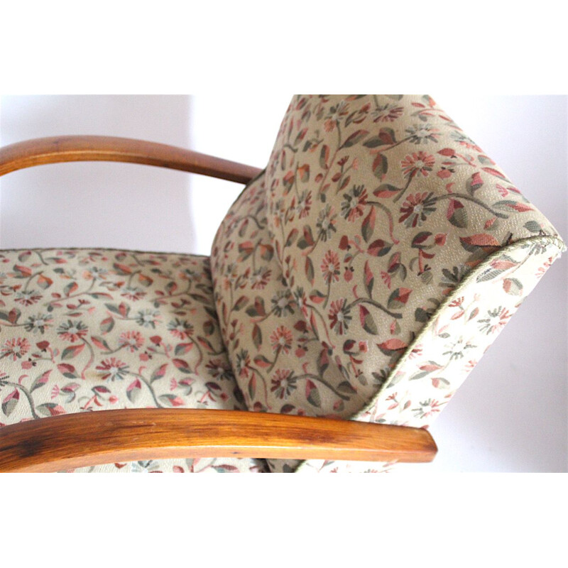 Set of 2 vintage armchairs designed by Jindřich Halabala, 1950s