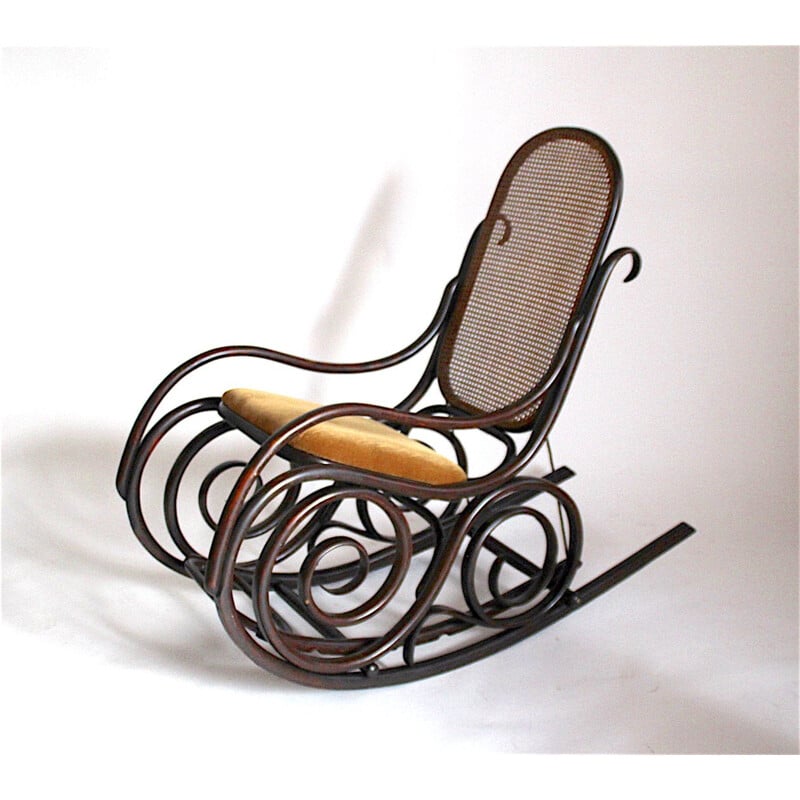 Vintage Art deco rocking chair, Thonet, 1930s