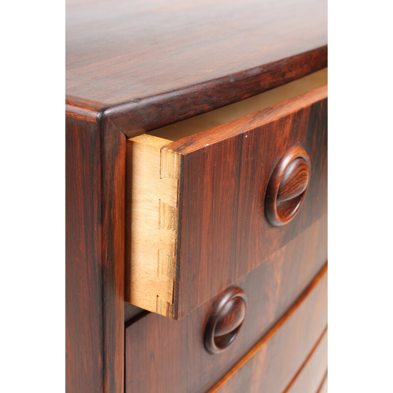 Scandinavian chest of drawers in rosewood - 1960s