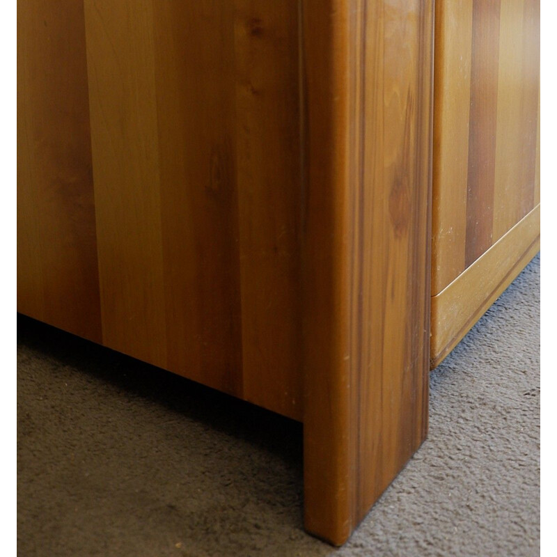 Vintage walnut sideboard by Afra & Tobia Scarpa - Italy 1980