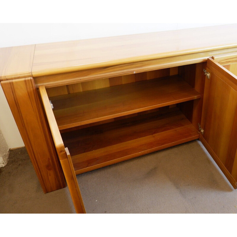 Vintage walnut sideboard by Afra & Tobia Scarpa - Italy 1980