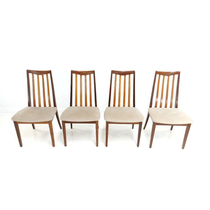 Set of 4 Vintage Teak Dining Chairs by Leslie Dandy for G-Plan, 1960s