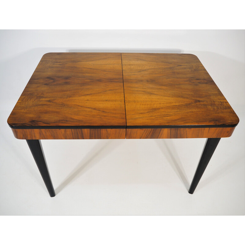 Vintage Side Table Walnut by Jindřich Halabala, 1950s