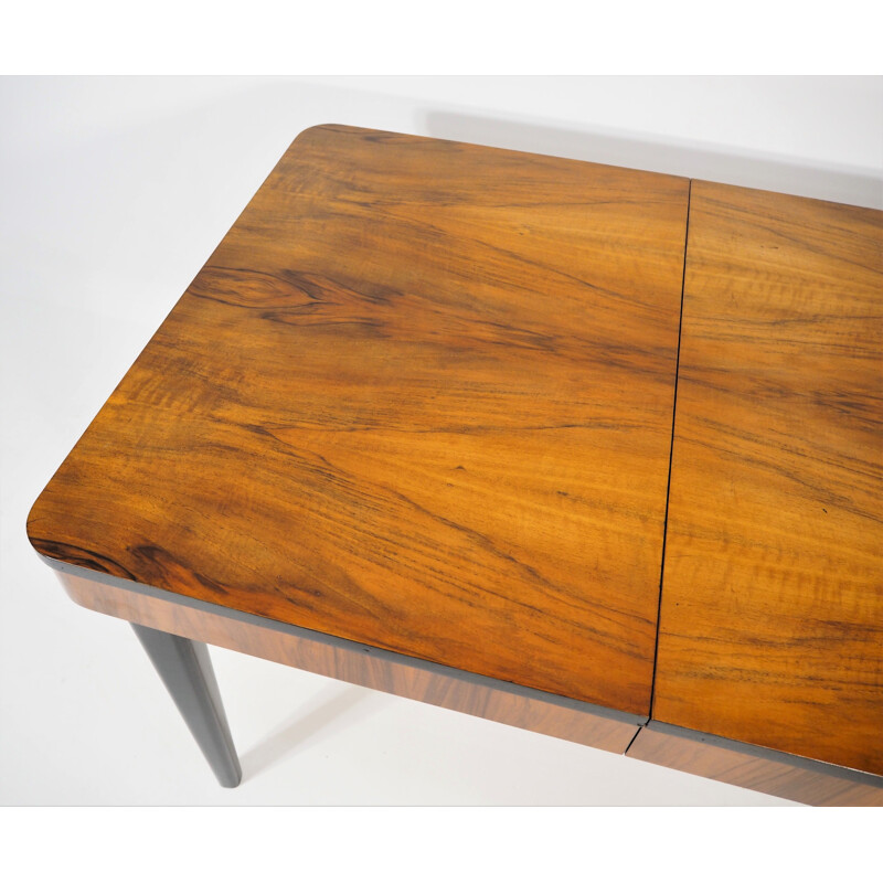 Vintage Side Table Walnut by Jindřich Halabala, 1950s