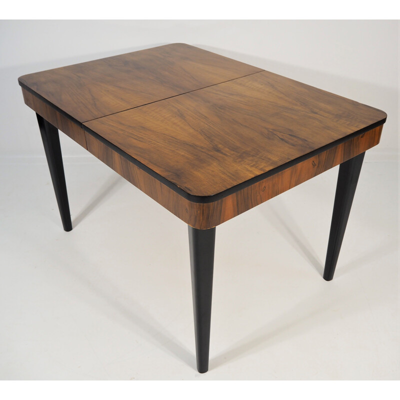 Vintage Side Table Walnut by Jindřich Halabala, 1950s