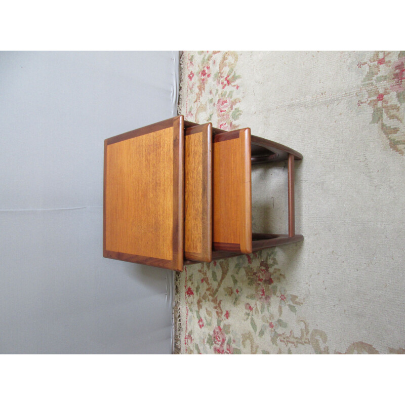 Vintage teak nesting tables