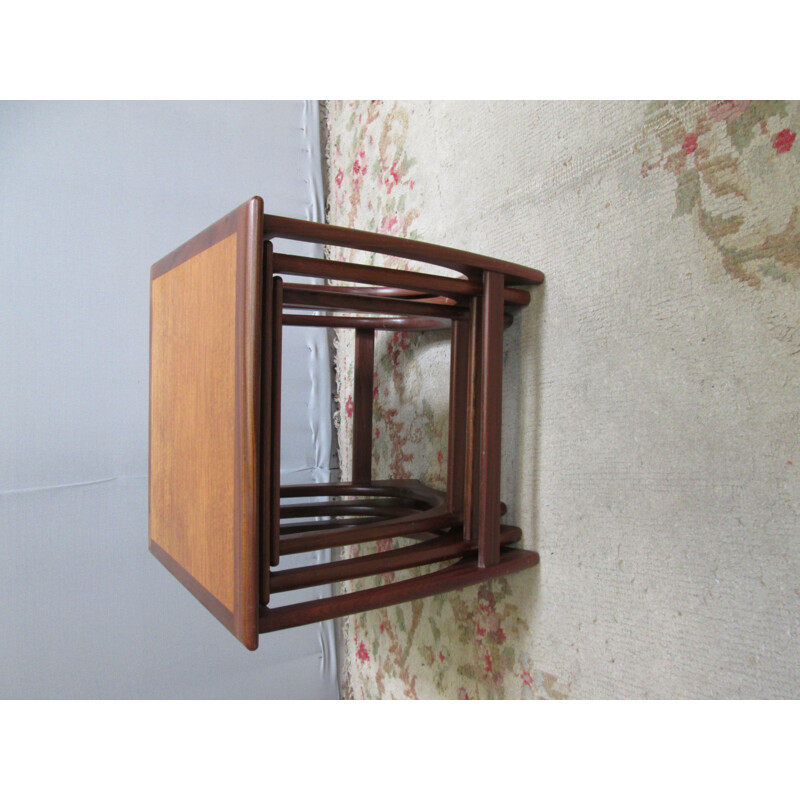 Vintage teak nesting tables