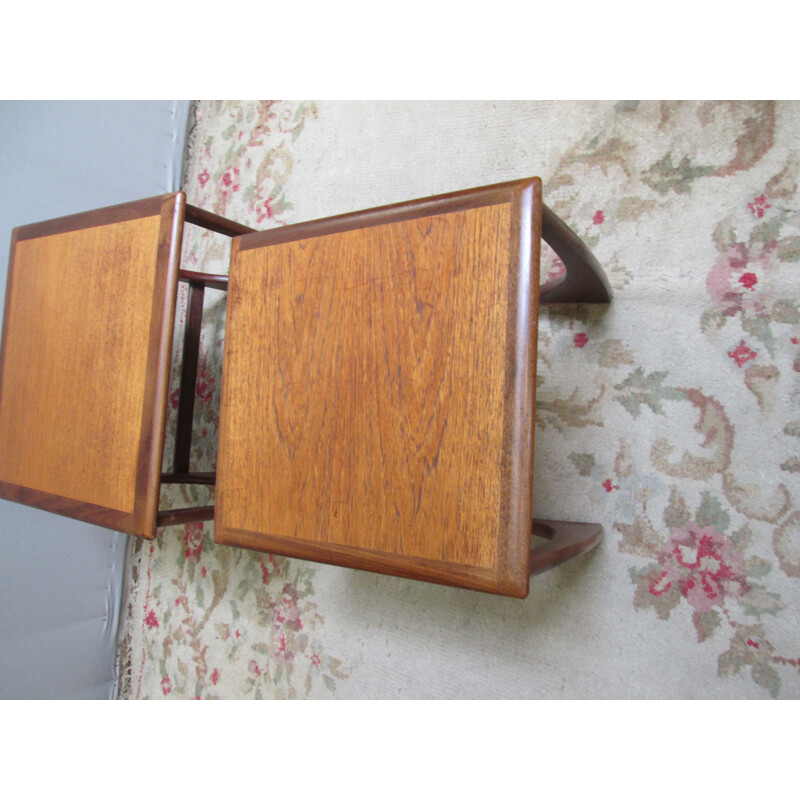 Vintage teak nesting tables