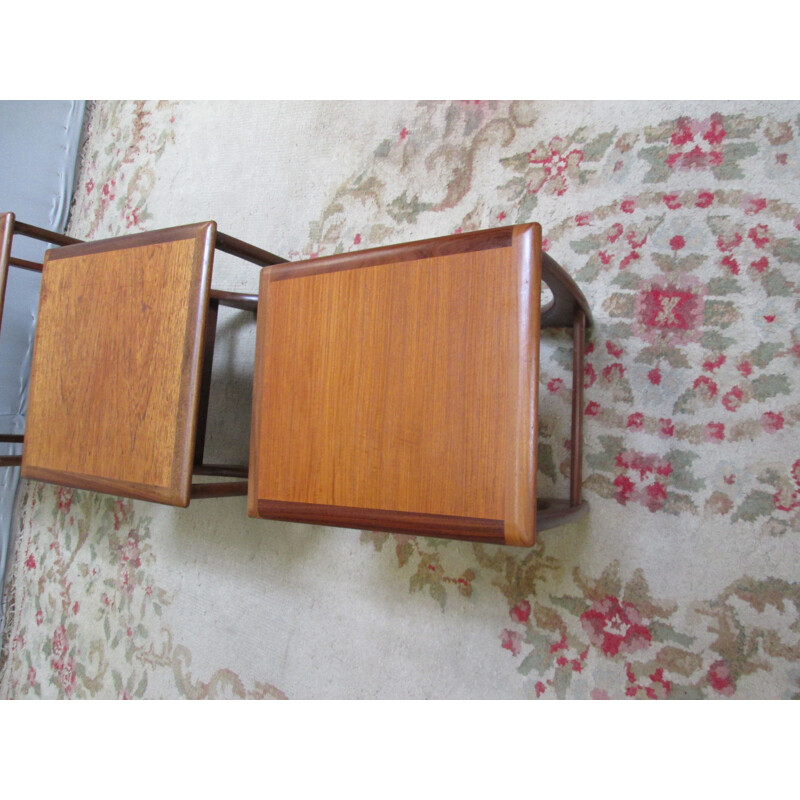 Vintage teak nesting tables