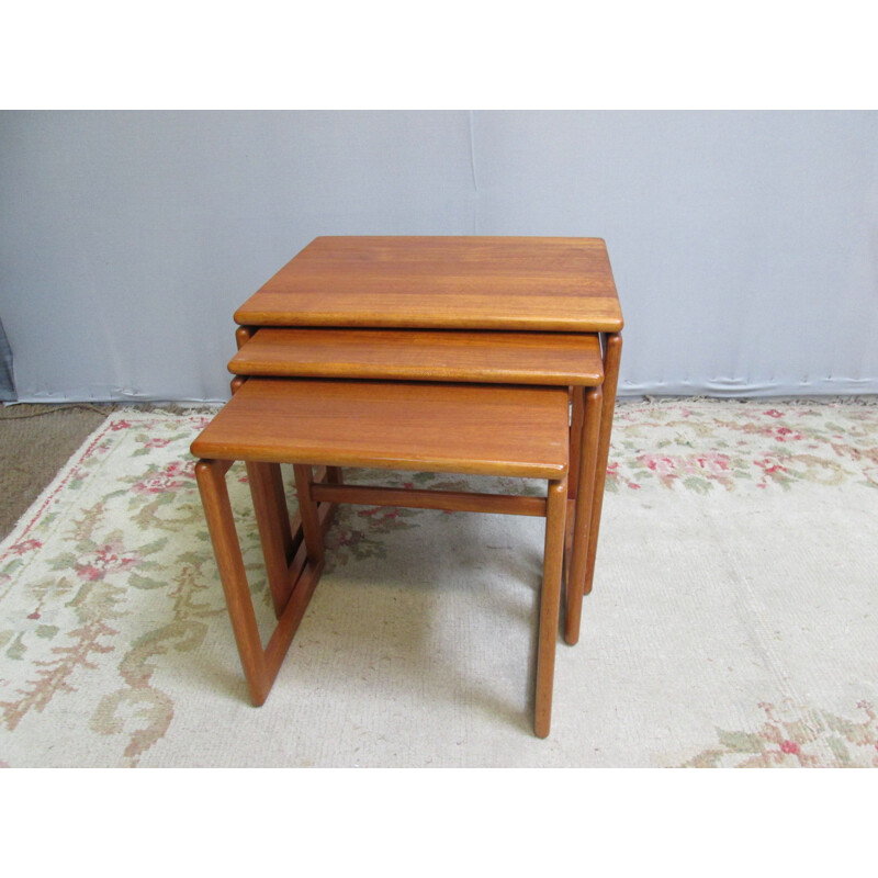 Vintage teak nesting tables