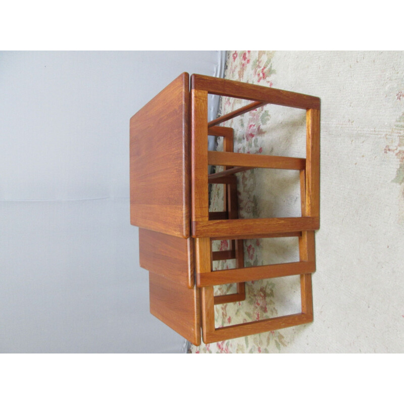 Vintage teak nesting tables