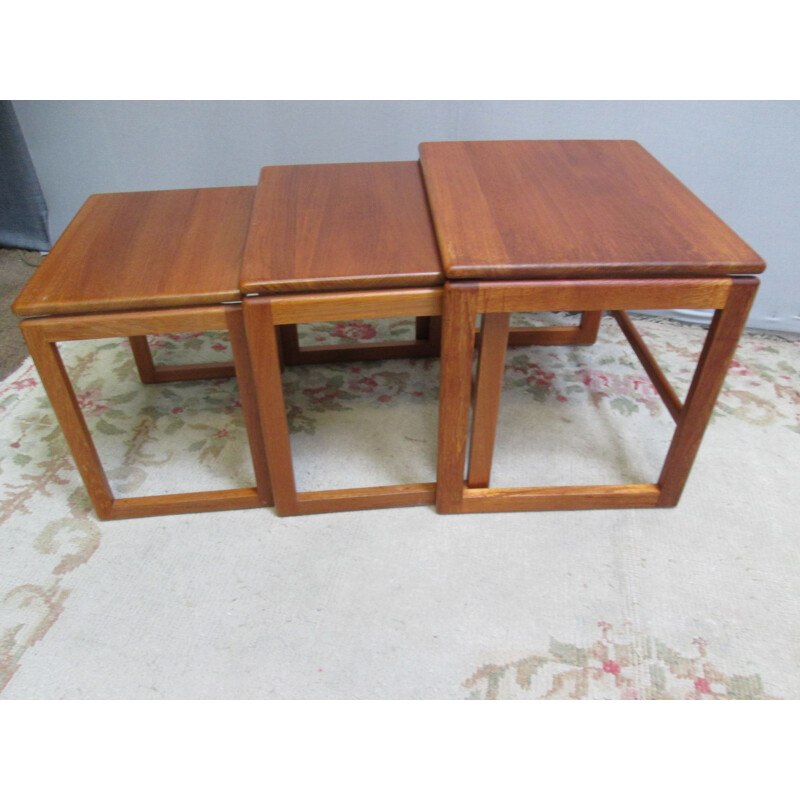 Vintage teak nesting tables