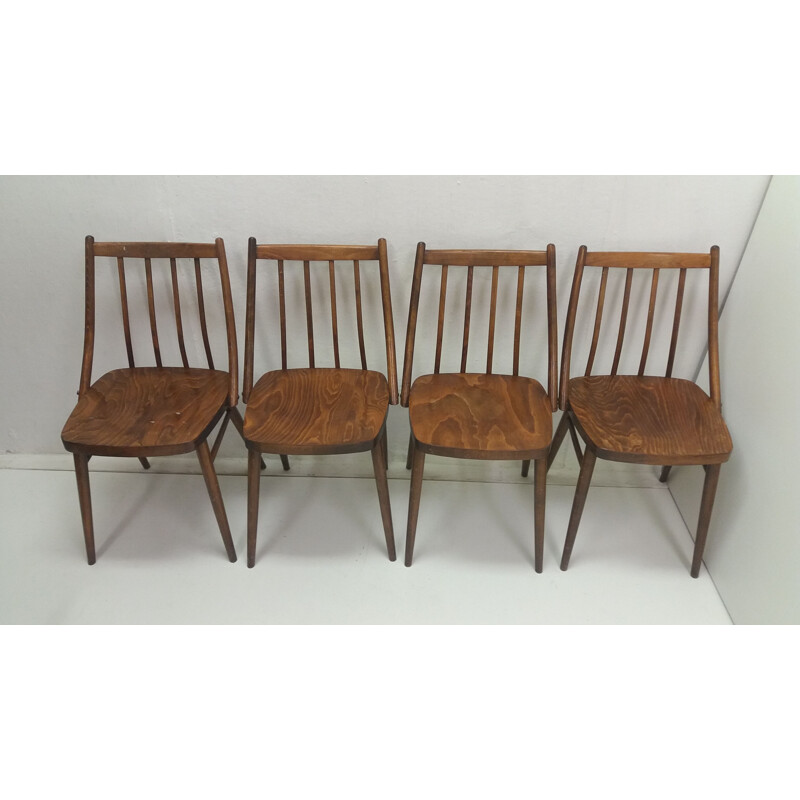 Set of 4 vintage dining chairs designed by Antonín Šuman, 1966s