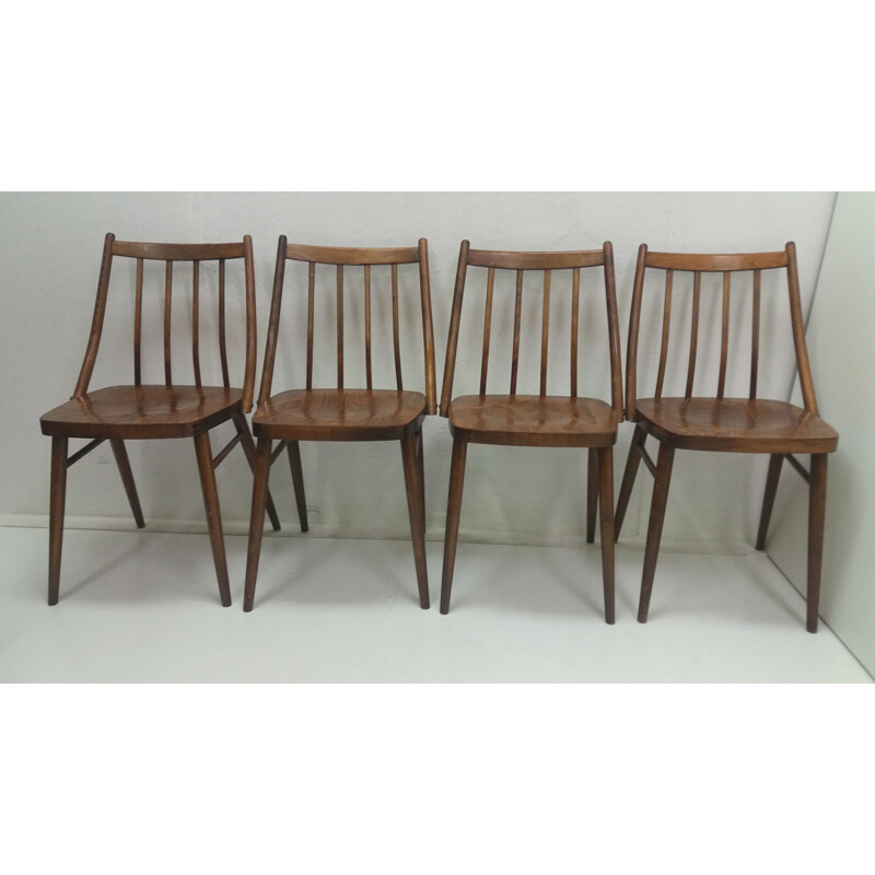 Set of 4 vintage dining chairs designed by Antonín Šuman, 1966s