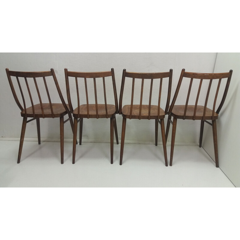 Set of 4 vintage dining chairs designed by Antonín Šuman, 1966s