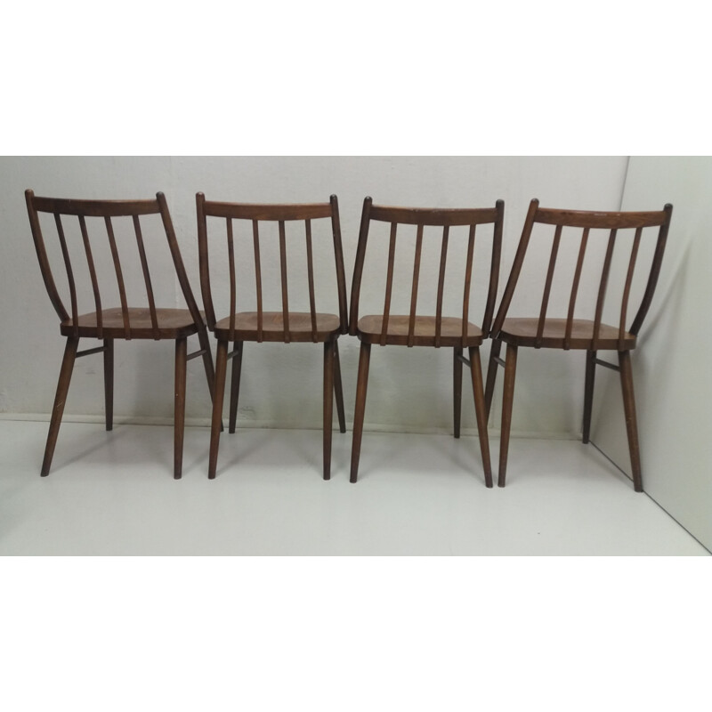 Set of 4 vintage dining chairs designed by Antonín Šuman, 1966s