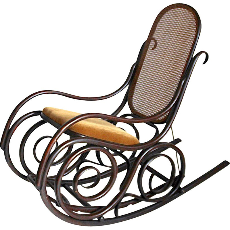 Vintage Art deco rocking chair, Thonet, 1930s