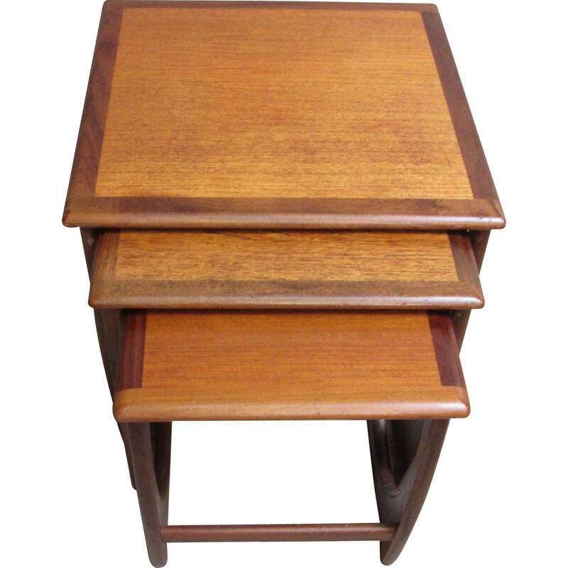 Vintage teak nesting tables