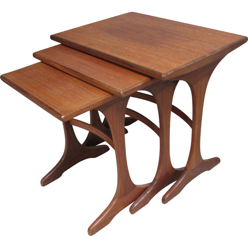 Vintage teak nesting tables