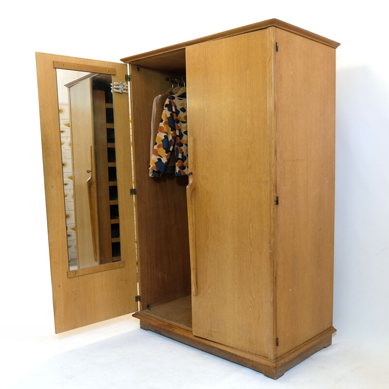 Vintage AA-Schrank mit Garderobe ARHEC Marcel Gascoin 1950