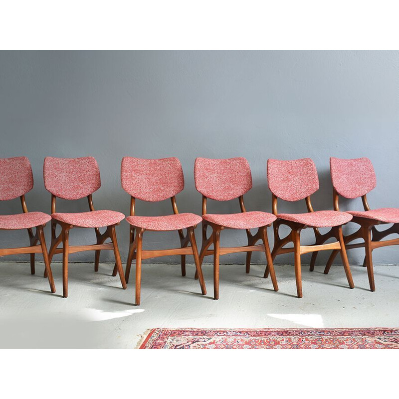 Lot de 6 chaises  vintage de Pynock 1960